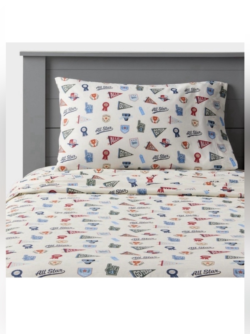 FULL All Star Sports Kids' Cotton 4pc Sheet Set - Pillowfort Target BRAND NEW